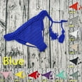 thumbnail image 4 of Breathable Low Rise Drawstring Hand Crochet Swimming Sunbathing Thongs Bikini, 4 of 11