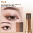 thumbnail image 4 of Easy-to-Apply Gradient Eyeshadow Stick, Waterproof Eye Makeup Shimmer Stick, Long Lasting Three-Color Highly Pigmented Rotating Design for Newcomers, 01# Matte Earth, 4 of 8