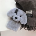 thumbnail image 6 of Compatible with Galaxy S24 Plus Case Cute Plush Furry Dog Phone Case for Women Girls Girly 3D Cartoon Kawaii Case Soft TPU Shockproof Protective Cover, Gray, 6 of 13