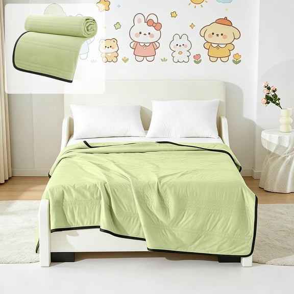 InsCrazy Cooling Blanket for Hot Sleepers Lightweight Breathable Cool Cold Blanket Keep Cool for Night Sweats Soft Thin Summer Blankets for Bed Couch Sofa