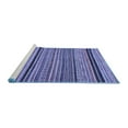 thumbnail image 2 of Ahgly Company Machine Washable Indoor Round Abstract Blue Modern Area Rugs, 4' Round, 2 of 4