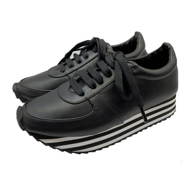 Tenis Annik T 22 Plataforma Pen Negro