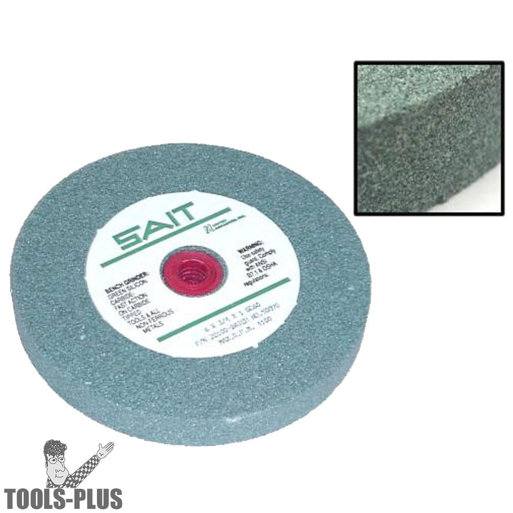 Sait 28100 6" x 3/4" 60 Grit Silicon Carbide Bench Grinder Wheel