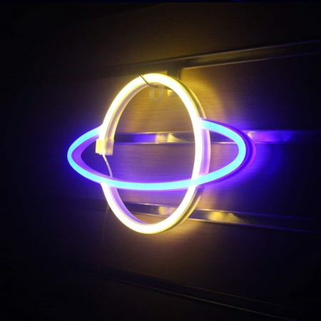 

Planet Neon Signs LED Night Light Neon Lights USB Charging/Battery Operated Neon Wall Lights Neon Decorative Lights for Home Bedroom Bar/Christmas/Wedding/Birthday Party