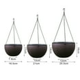 thumbnail image 6 of Pebbuoy Hanging Planter, Hanging Flower Basket Plants Self Watering Garden Plant Pot Holders for Indoor Outdoor, 6 of 8