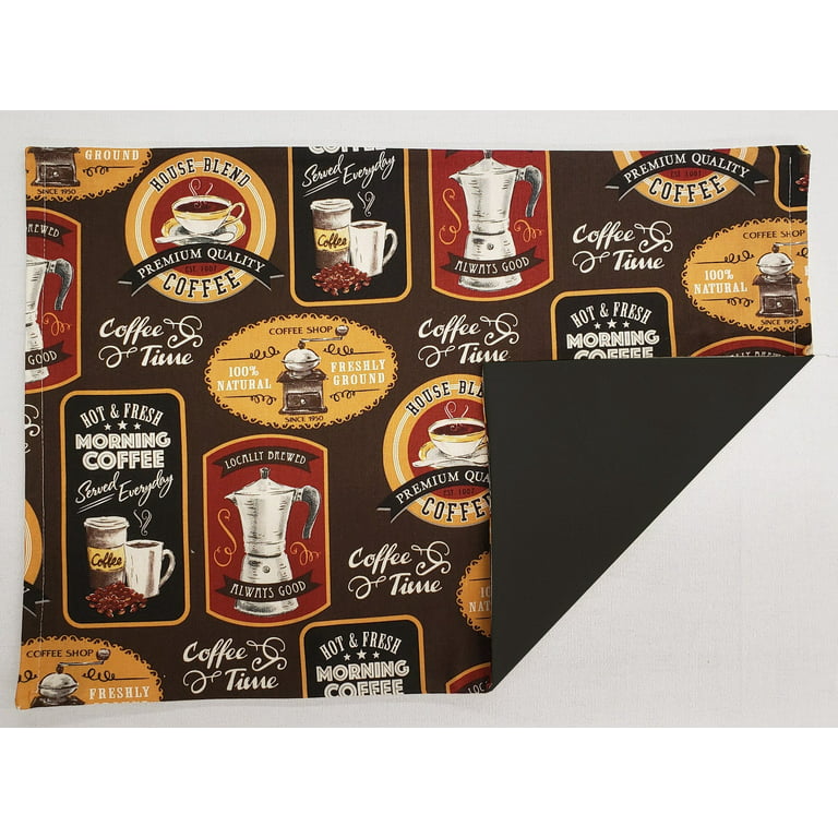 Morning Coffee Cover and Protector for Flat Stove Top by Penny's Needful  Things (Canvas Black) 