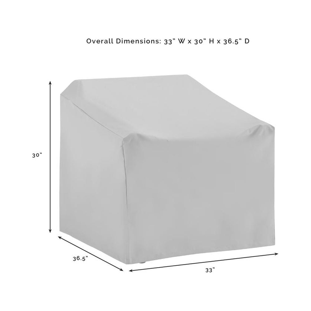 Crosley Furniture Covers 4-Piece Traditional Vinyl Sofa Cover Set in Gray