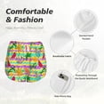 thumbnail image 4 of KLL Multicolored Tropical Pattern Shorts Women,Athletic Shorts High Waisted Running Shorts Pocket Sporty Short Gym Elastic Workout Shorts-Medium, 4 of 7