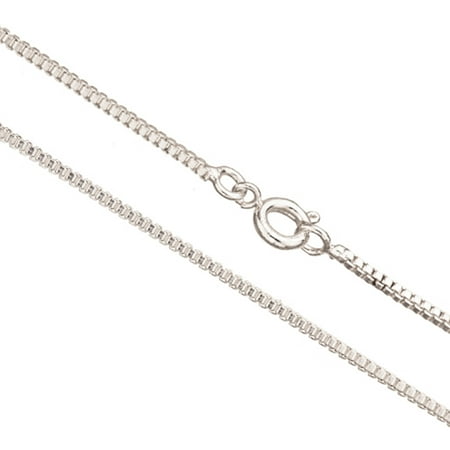 20Inch Necklace Silver Box Chain With Springring Clasp
