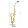 thumbnail image 4 of Saxophone Ornaments Miniature Decoration Mini Musical Instrument Model Gift Craft 19cm, 4 of 4