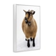 thumbnail image 3 of Stupell Industries Brown Little Goat White Framed Giclee Art design by Deborah Revell, 18 x 12, 3 of 8