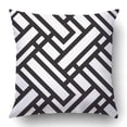 thumbnail image 1 of RYLABLUE Pattern Geometric Black And White Pillowcase Pillow Cushion Cover 18x18 inch, 1 of 1