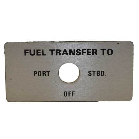 Carver Boat Panel Insert 7119600 | Fuel Transfer 3 x 1 1/2 Inch