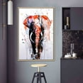 thumbnail image 6 of Red And Gray Art Canvas, Abstract Elepehant Artwork, Red Elephant Poster, Watercolor Elephant Art, Safari Art Canvas, Contemporary Wall Deco , Canvas Wall Decor - Rolled Canvas, 6 of 7