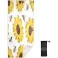 thumbnail image 2 of SKYSONIC Beach Towels 30"x60", Animal Bee Flower Camping Towels Sand Free Beach Towel, Large Beach Towels Quick Dry Bath Travel Towels Pool Yoga Beach Mat for Men Women, 2 of 7