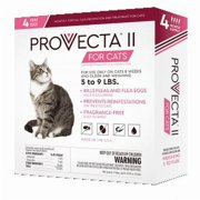 Provecta II Flea Treatment Cats 5-9lbs 4 Monthly Topical Kills Fleas & Eggs Fast