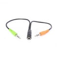thumbnail image 2 of axGear 3.5mm Cell Phone Headset to Computer Splitter Adapter Use Headset on Computer, 2 of 3