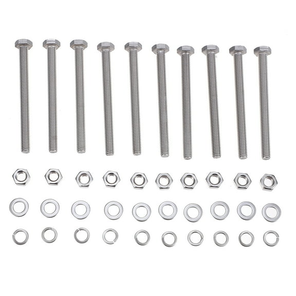 Supvox Nut And Bolt Assortment Hex Head Bolts Stainless Steel 10 Sets