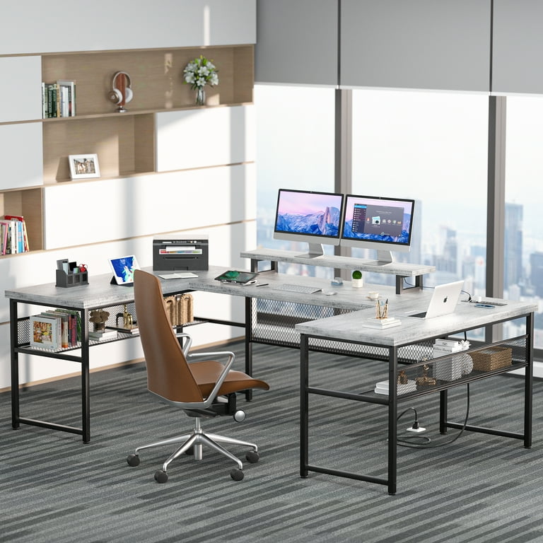 U shaped desk sale walmart