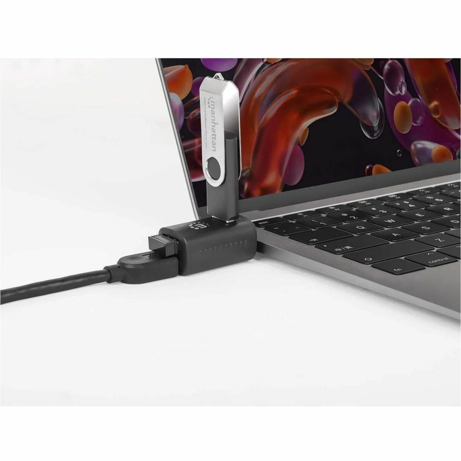 USB-C 3-Port Hub, ULTRA COMPACT, 3x USB-A Ports (1x 5 Gbps USB 3.2 Gen1 aka USB 3.0, 3 x 480 Mbps USB 2.0), External Power Supply Not Needed, Universal for all devices, SuperSpeed USB, Black, Three