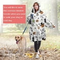 thumbnail image 4 of Wearable Oversized Blanket,Vintage Halloween Pattern Wearable Blanket Hoodie for Adults,Cozy Hooded Blankets with Super Pockets,Super Warm Fuzzy Pullover for Women & Men, 4 of 6