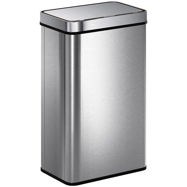 HOMCOM Sensor Trash Can with Soft-Close Lid, 15.9 Gallon Sensor Garbage Can