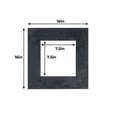 thumbnail image 3 of Black Suede Acid Free 16x16 Picture Frame Mats with White Core Bevel Cut for 8x8 Pictures - Fits, 3 of 4