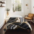 thumbnail image 4 of Black Marble Tapestry for Bedroom Wall Hanging Tapestry, Grey Gold Texture Vintage Farmhouse Art Ceiling Backdrop Tapestries Poster Blanket Wall Decor for Teens Room Living Room Dorm 39" x 59", 4 of 8