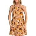 thumbnail image 1 of Balery Hippie Ditsy Floral Vestidos de verano para mujer con estampado: vestido holgado sin mangas, vestido playero informal y cómodo para días calurosos., 1 of 7