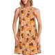 thumbnail image 1 of Easygdp Hippie Ditsy Floral para Vestido Transpirable de Mujer, Vestido Suelto de Manga Corta con Pliegues y Bolsillos para el Verano, 1 of 7