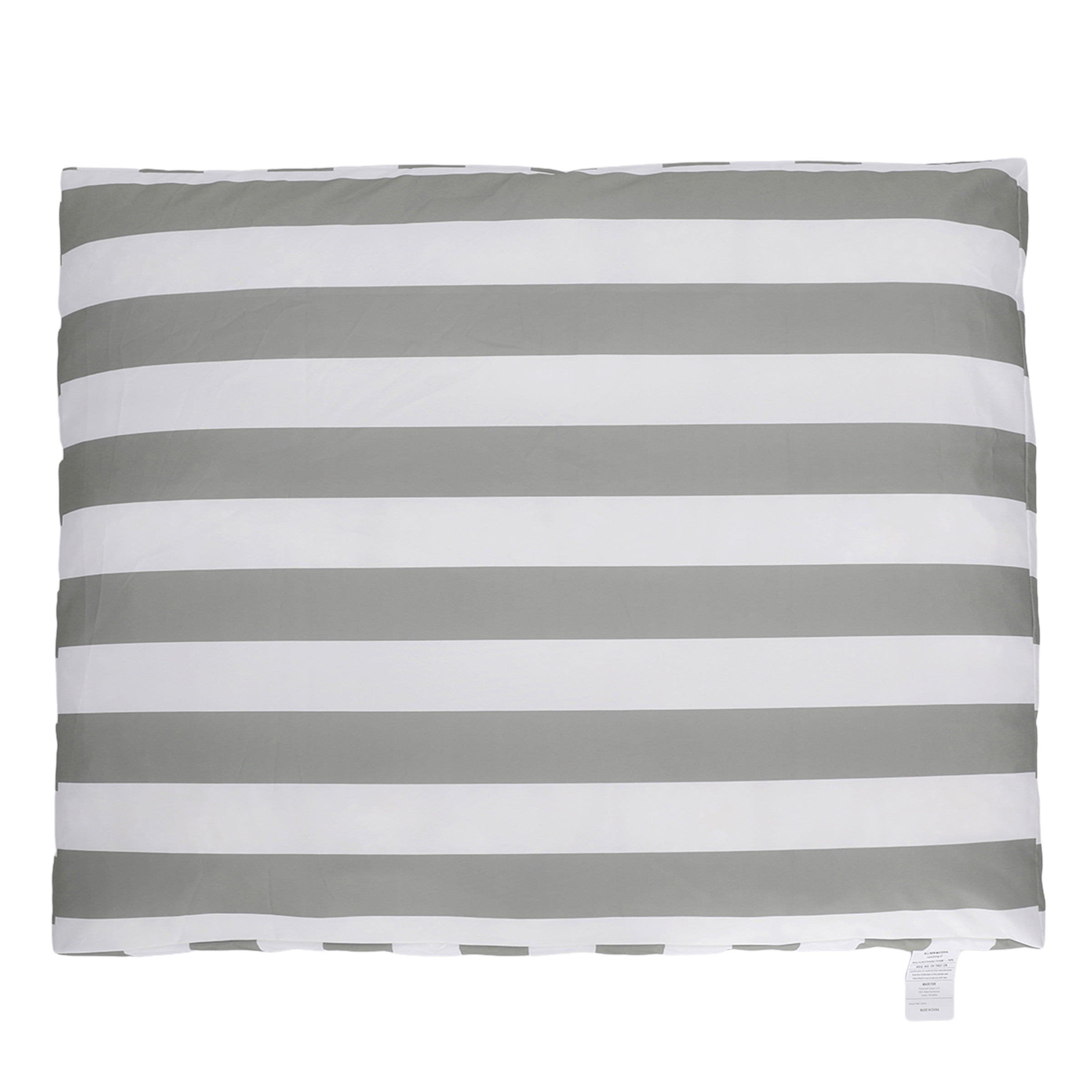 PETMAKER 44in Water-Resistant Dog Bed with Removable Washable Cover (Gray)