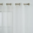 thumbnail image 2 of Set of Two 84"  White Velvet Applique Window Panels, 2 of 3