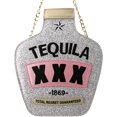 thumbnail image 5 of YOUI-GIFTS Tequila Bottle Shaped Laser Shoulder Handbags,Pu Crossbody Purse for women, 5 of 5