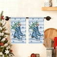 thumbnail image 4 of Luoshdecor Winter Wonderland Dish Towels,Blue Snow Man Forest Kitchen Towels ,24x16 Inch Hand Towels for Christmas ,Winter Decor, 4 of 6