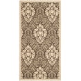 thumbnail image 2 of Safavieh Courtyard Jessie Damask Indoor/Outdoor Area Rug, Brown/Natural, 2'7" x 5', 2 of 9
