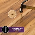 thumbnail image 4 of M-D Building Products 40134 1-1/4 In. X 72 In. Oak Aluminum METAL DECOR® Seam Binder w/ Screw Nails, 4 of 10