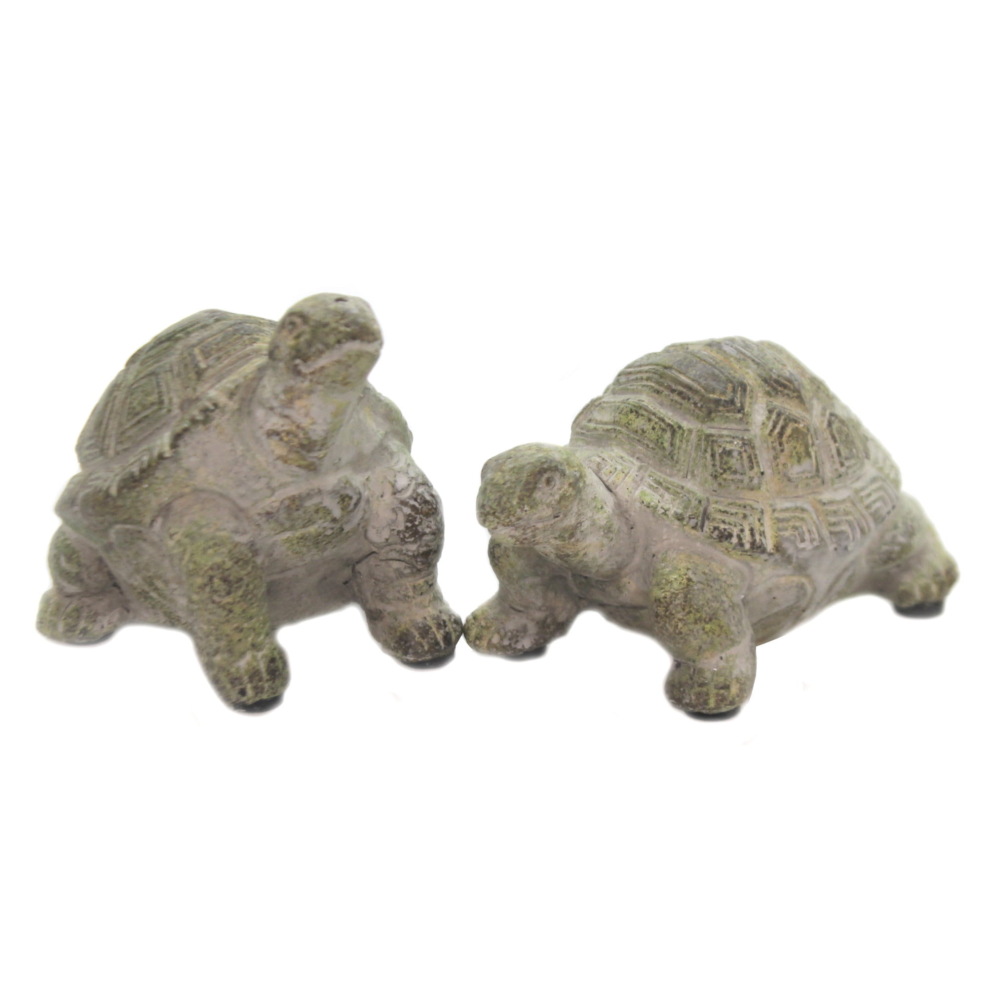 Home & Garden TURTLES Concrete Aquatic Reptile Yard Decor Set of 2