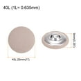 thumbnail image 2 of 10uds 40L Tela Paño Cubierto Botón 25mm Redondo Metal Vástago Costura Botones para Trajes Vestido Blusas, Caqui, 2 of 5