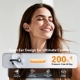 thumbnail image 6 of VEATOOL Clip-On Earbuds, Bluetooth 6.0 Bone Conduction, LED Display, ENC Noise Cancelling, IPX7 Waterproof, Lightweight for Small Ears & Glasses, 6 of 8