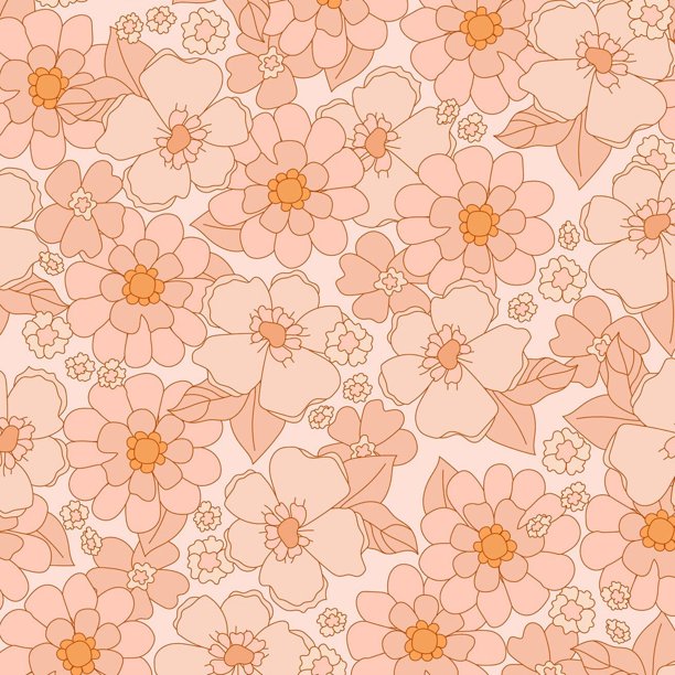 Retro Flower Wallpaper