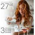 thumbnail image 3 of Insulated Cocktail Shaker Set | Double Wall Stainless Steel | Martini Shaker for Home Bar Bartending | Built-in Drink Measurement System & Strainer, Travel Bag, 35 Recipes | Gift Set, 3 of 9