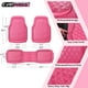 thumbnail image 3 of Alfombrillas de coche CAR PASS, resistentes, de goma, rosa, rombos 3D, 3 of 9