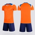 thumbnail image 5 of Kids' Active 5-15Y 2 Piece Soccer Set, Short Sleeve Tee & Elastic Shorts, Outdoor Training Outfit Orange 9-10 Years, 5 of 5