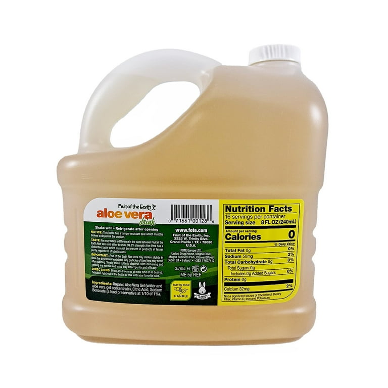 Fruit of the Earth Health & Wellness Aloe Vera Drink, 128 fluid ounces