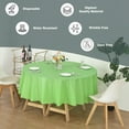 thumbnail image 6 of (6-pack) Heavy Duty Plastic Table Covers Tablecloth (Reusable) (Round 84"), 6 of 7
