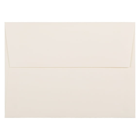 JAM Paper A6 Strathmore Invitation Envelopes, 4 3/4 x 6 1/2, Natural White Wove, 50/Pack