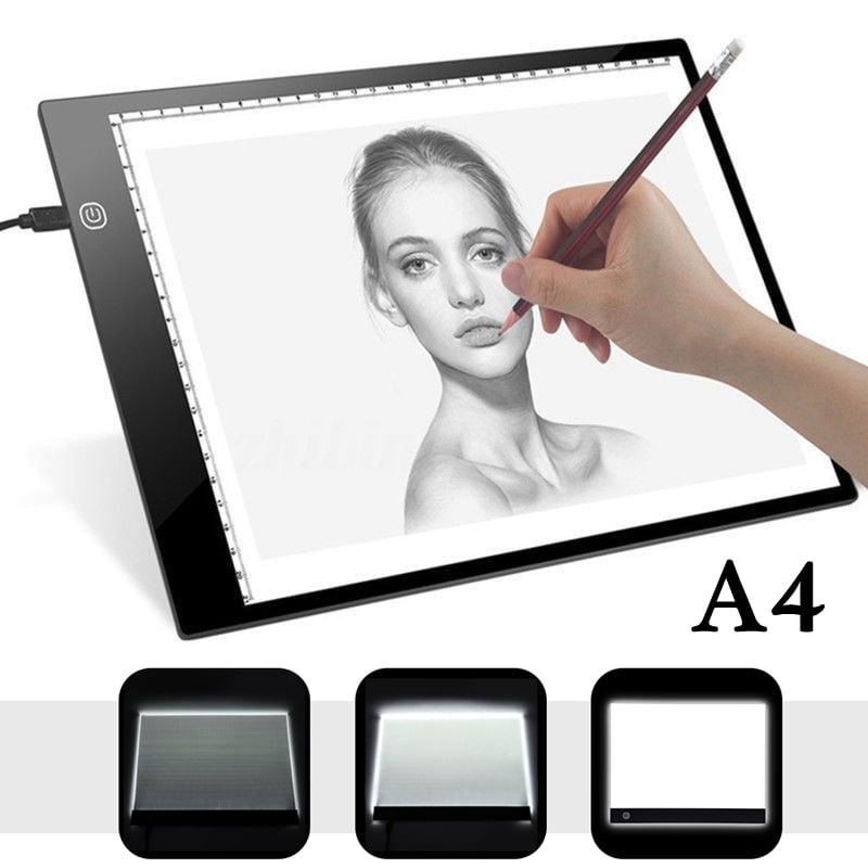 A4 Artist LED Drawing Tracing Board Table Stencil Tattoo Display Light Copyboard