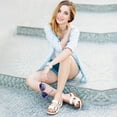 thumbnail image 6 of Atoshopce Womens Wedge Sandals Summer Casual Open Toe Buckle Platform Sandal Slip On Beach Flatform Shoes, 6 of 7