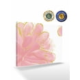 thumbnail image 2 of Pink Gold Wall Art for Living Room,Canvas Picture Wall Decor for Bathroom Bedroom,Boho Modern Abstract Minimalist Aesthetic Flower Painting Artwork for Office Hallway Dining Room Decor 12"x16", 2 of 8