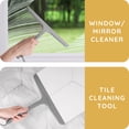 thumbnail image 6 of JULY HOME Universal Silicone Squeegees for Shower Glass Doors - ar Window Squeegees for Window Clean - Water Squeegees & Mirrors Squeegees Shower (Gray), 6 of 9
